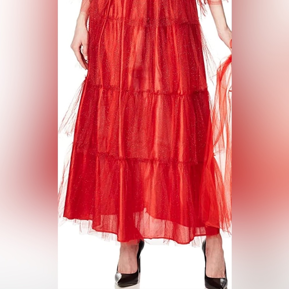Lydia - Beetlejuice Red Wedding Dress Halloween Costume Size Medium - Picture 2 of 8